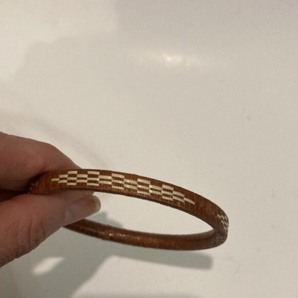 SET OF THREE 3 Brown Boho Bangle bracelets​​​​​​ - Picture 4 of 9